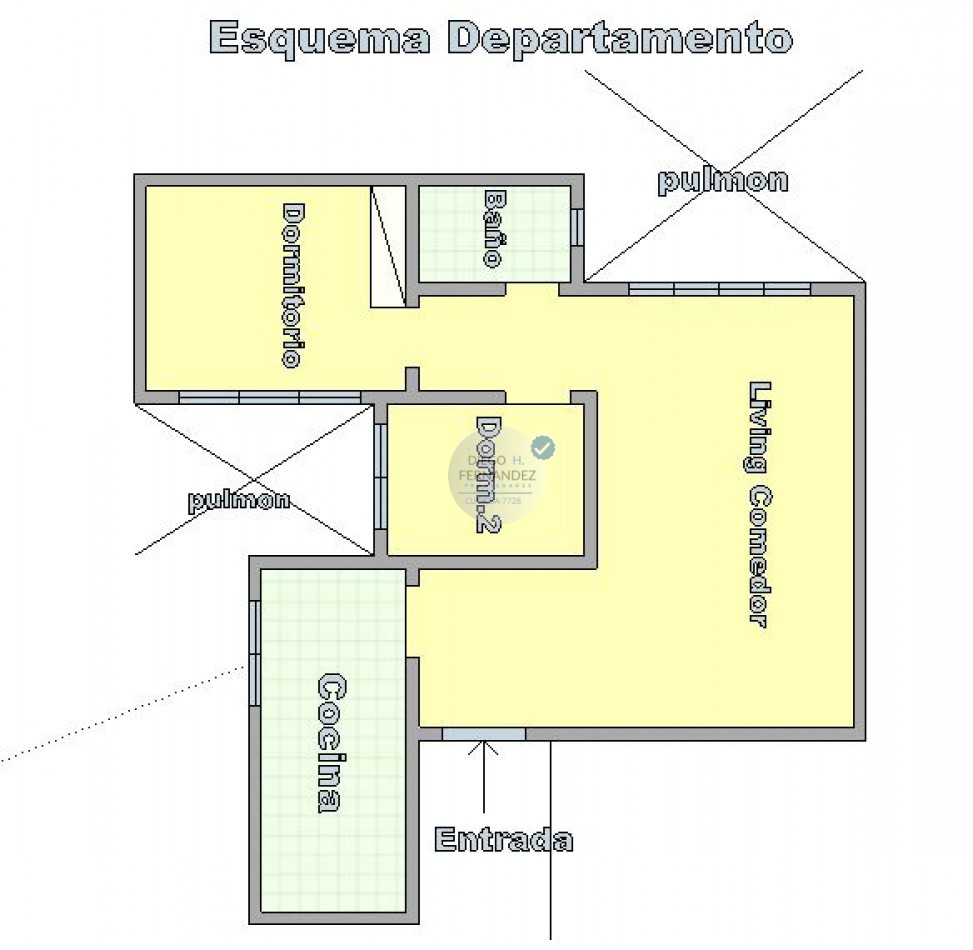 DEPARTAMENTO, 3 ambientes. EXCELENTE UBICACION , CIUDAD DE LA PAZ 1300.