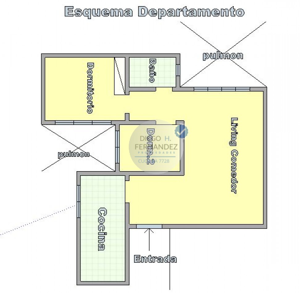 DEPARTAMENTO, 3 ambientes. EXCELENTE UBICACION , CIUDAD DE LA PAZ 1300.